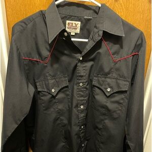 Ely Cattleman Pearl Snap Western Shirt